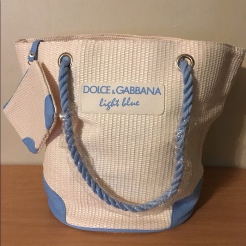 Dolce & Gabbana Light Blue Tote Bag